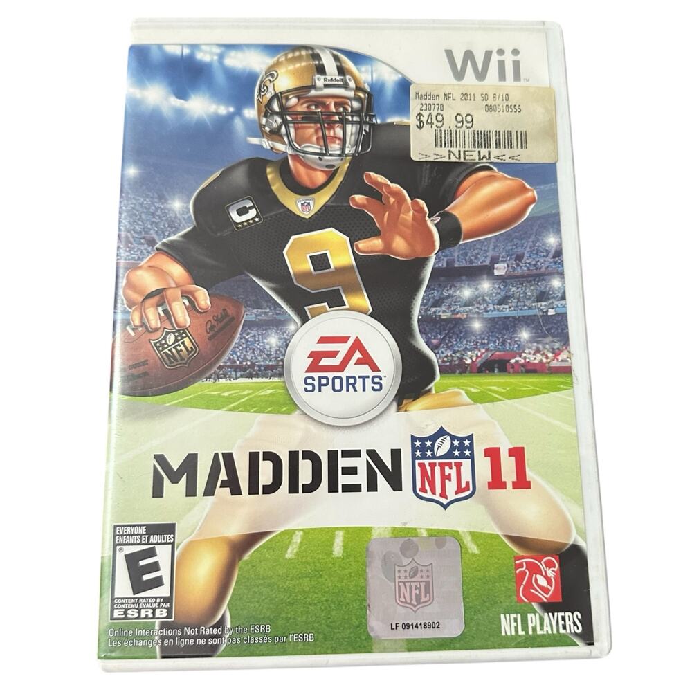 Madden NFL 11 Nintendo Wii Complete With Manual Untested Sports Football Gaming